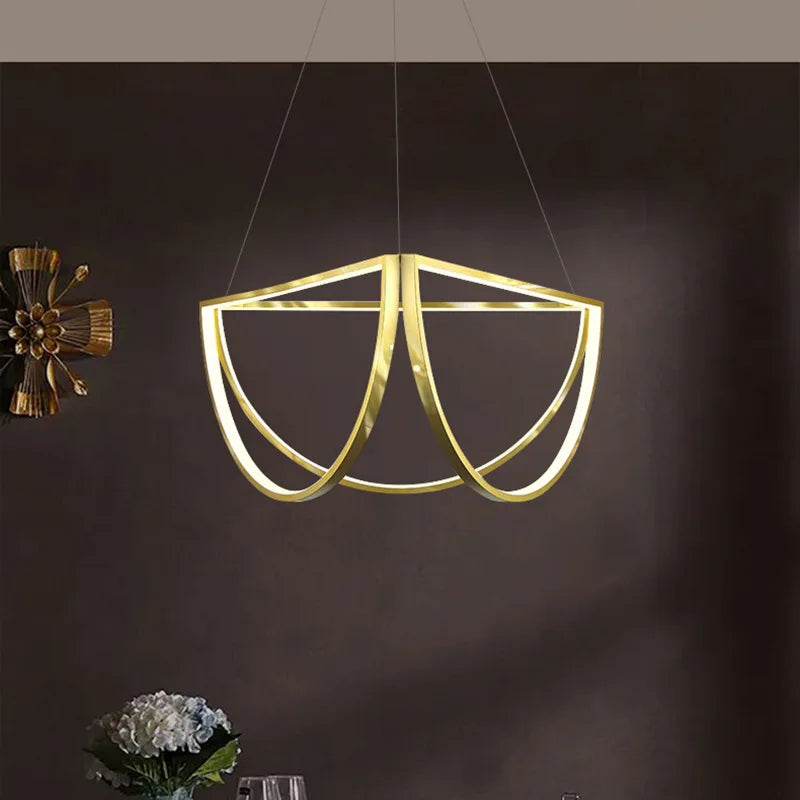 Lustre — LED géométrique postmoderne à intensité variable tendance