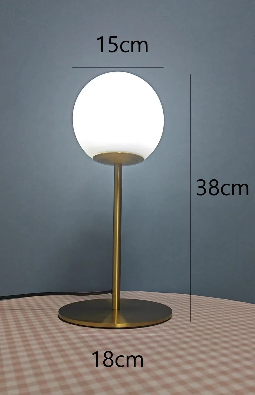 Lampe à poser — De table moderne créative en verre LED nordique