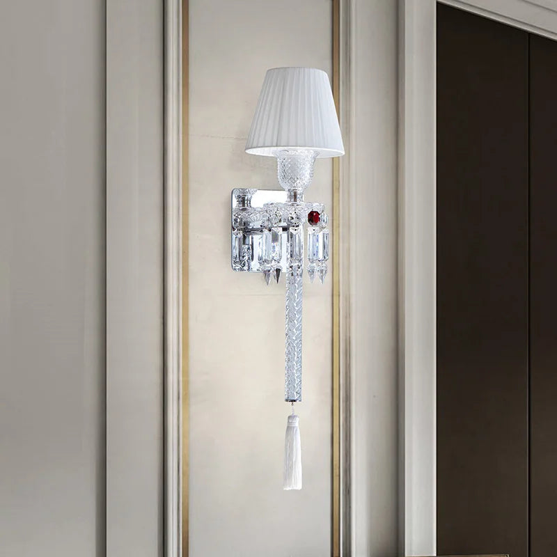 Applique murale moderne à led en cristal pour intérieur design Enora Éveil - Éclat du Cristal & Décor Singulier