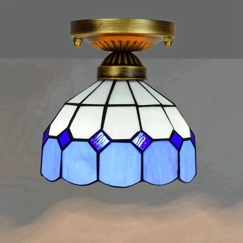 Plafonnier moderne en éclairage led nordique pour balcon et allée Hélène Cantate en Verre - Reflets Délicats & Élégance Visuelle