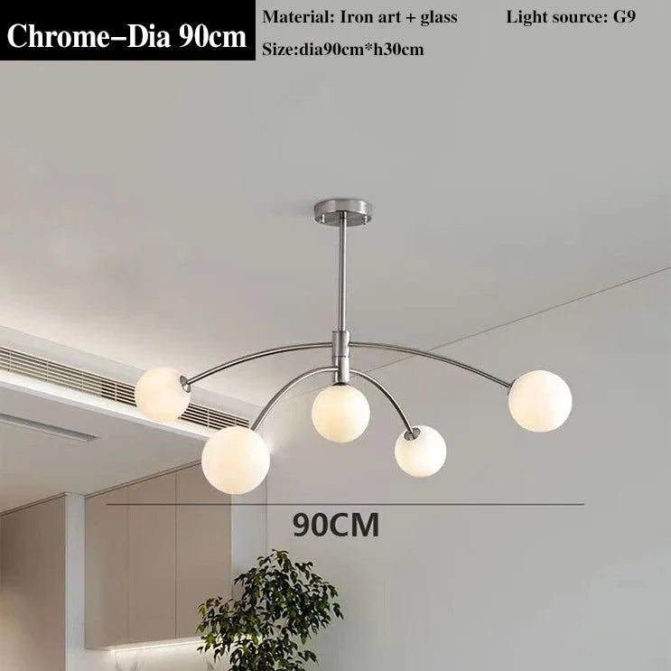 Lustre — Moderne en verre design lampe à LED de luxe pour décoration intérieure
