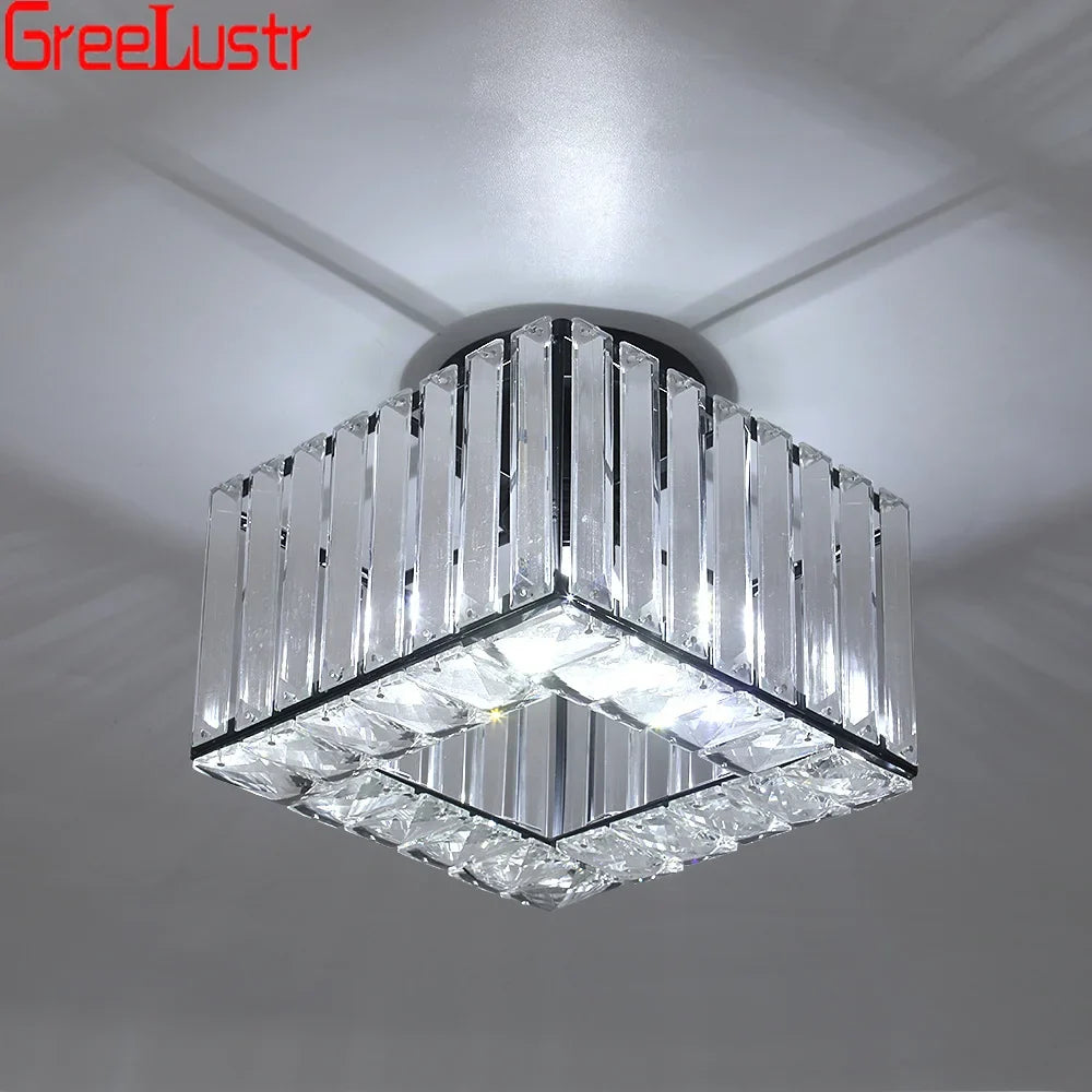 Plafonnier moderne en cristal avec led Félicie Prélude - Éclat du Cristal & Décor Singulier