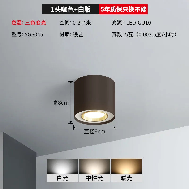 Plafonnier double tête pour éclairage intérieur et extérieur Malo Virgule en Verre - Une Présence de Verre Élégante