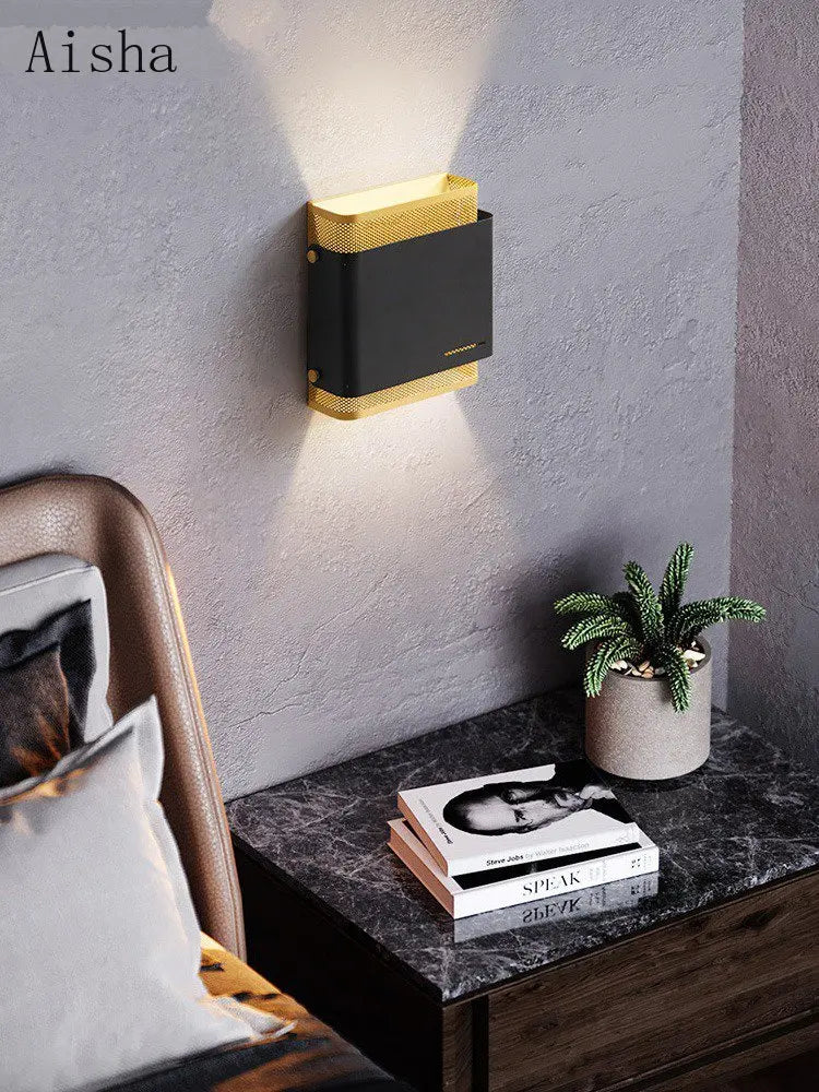 Applique murale — LED en fer style américain pour intérieur moderne