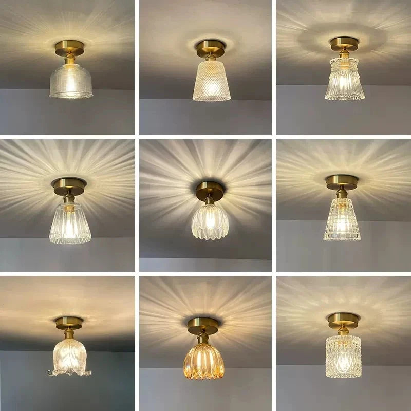 Plafonnier — Moderne en verre pour intérieur et extérieur lumineux