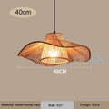 Suspension Wabi-sabi Oscar Brume en Corde de Chanvre — 40 cm / Lumière blanche ; 40 cm / Lumière chaude ; 40 cm / 3 Température de couleur