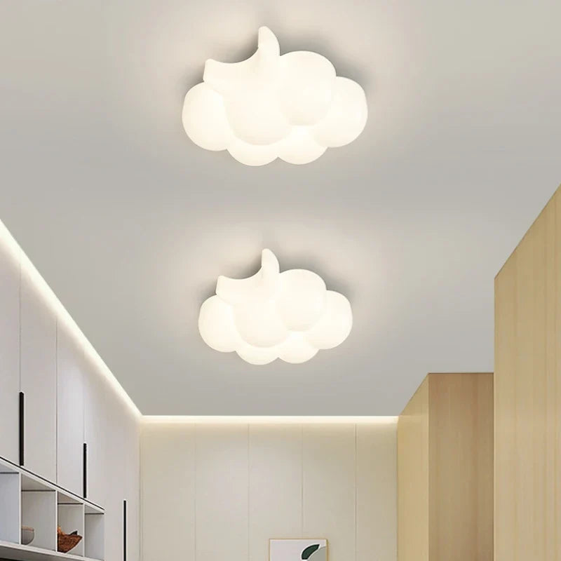 Applique murale — Nuage blanche lampe enfant design moderne et chaleureux