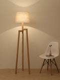 Lampadaire — Sur pied pour salon Vintage lampadaire en bois pied pour étude chambre chevet éclairage LED trépied lampe sur pied