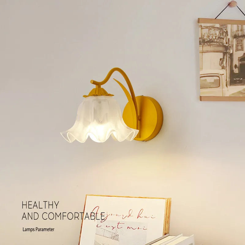 Applique murale led moderne en forme de fleur décorative pour intérieur Valérian Partition - Esprit Contemporain & Décor Élégant