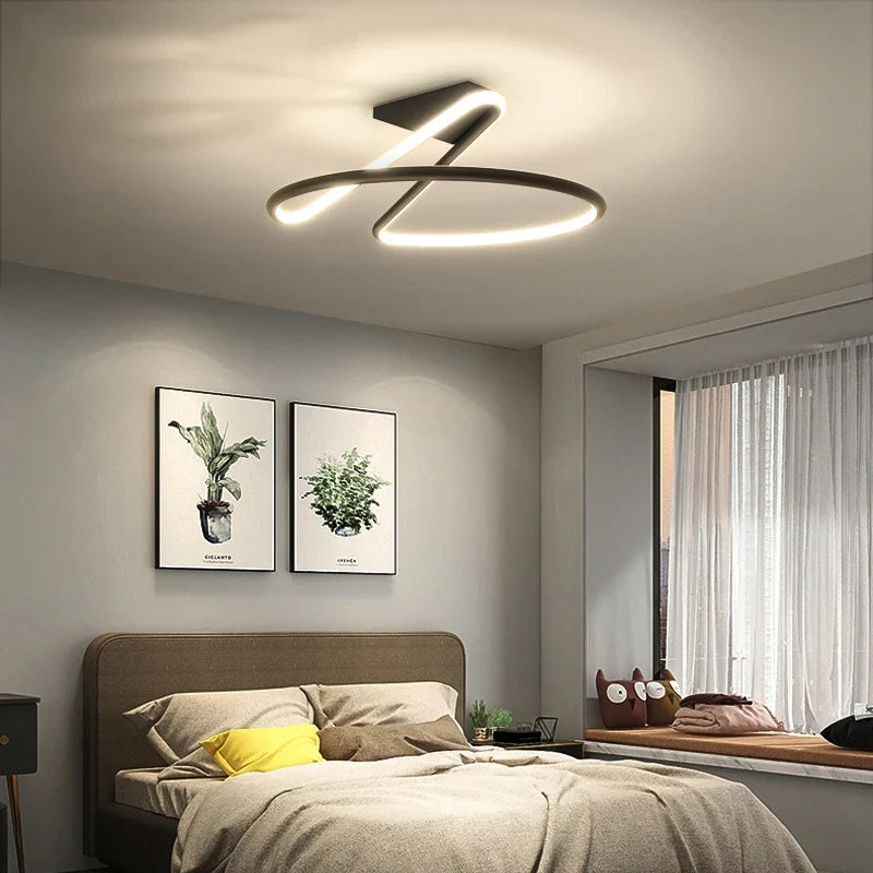 Plafonnier — TONDI moderne minimaliste LED lustre pour couloir allée chambre salon plafonnier luminaires