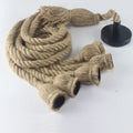 Suspension Industrielle Romane Rivage en Corde de Chanvre — 5 têtes / 100 cm ; 5 têtes / 150 cm ; 5 têtes / 50 cm ; 5 têtes / 200 cm