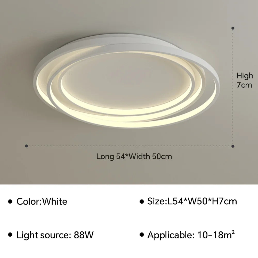 Plafonnier — LED ultra mince lustre moderne intérieur