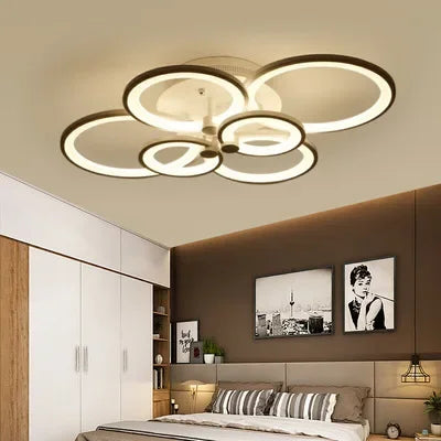 Plafonnier led moderne à intensité variable pour intérieur Évrard Arabella - Une Note Actuelle dans le Décor