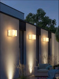 Applique murale — LED géométrique étanche design moderne pour intérieur extérieur