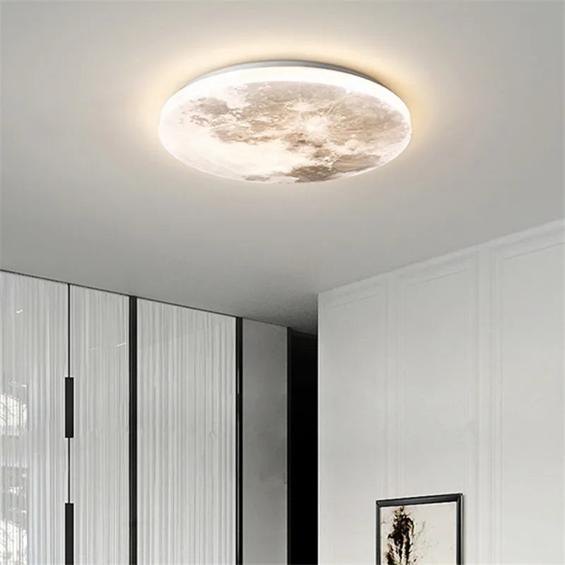 Plafonnier — Lune lampe LED éclairage romantique pour balcon et chambre enfant