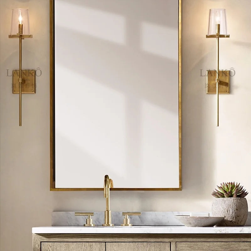 Applique murale led en verre pour éclairage intérieur moderne Jules Esquisse - Reflets Subtils & Décor Raffiné