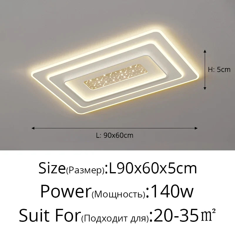 Lampe Plafond moderne à LEDs pour chambre cuisine étude éclairage salon luminosité réglable Led plafonnier luminaire Isaline Clairval - Une Note Actuelle dans le Décor