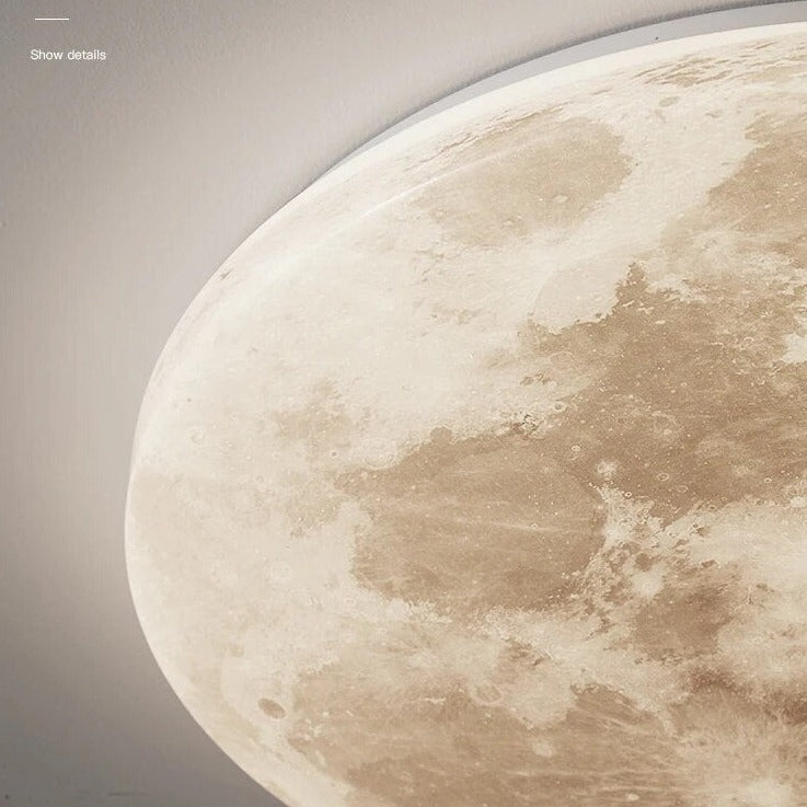 Plafonnier lune moderne minimaliste Lucile Finesse - Esprit Épuré & Harmonie Intérieure