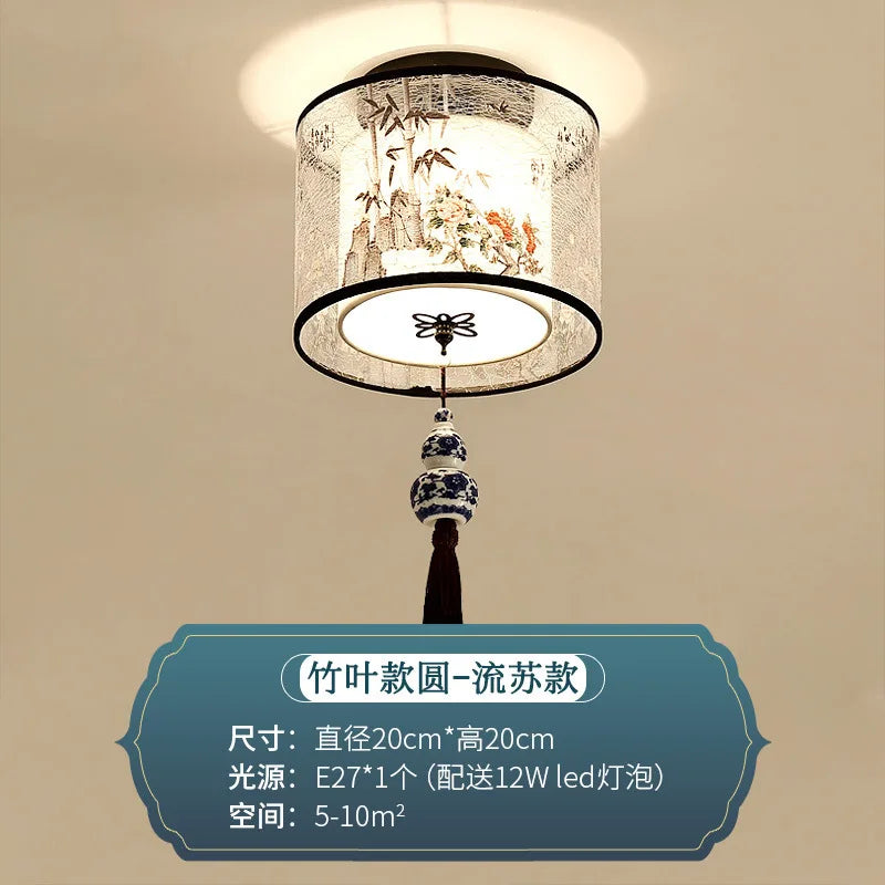 Plafonnier style chinois pour hôtel villa hall d'entrée et balcon Raphaël Équinoxe en Aluminium - Caractère & Élégance dans le Décor
