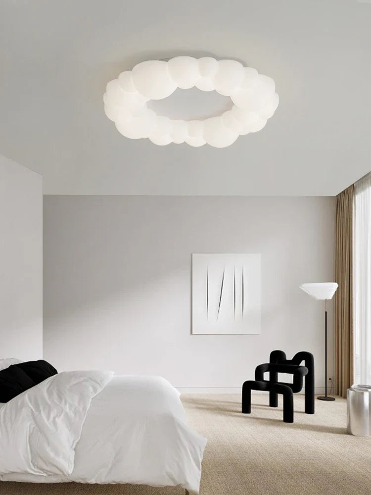 Lustre — Nuage moderne LED design anneau nordique éclairage lustre