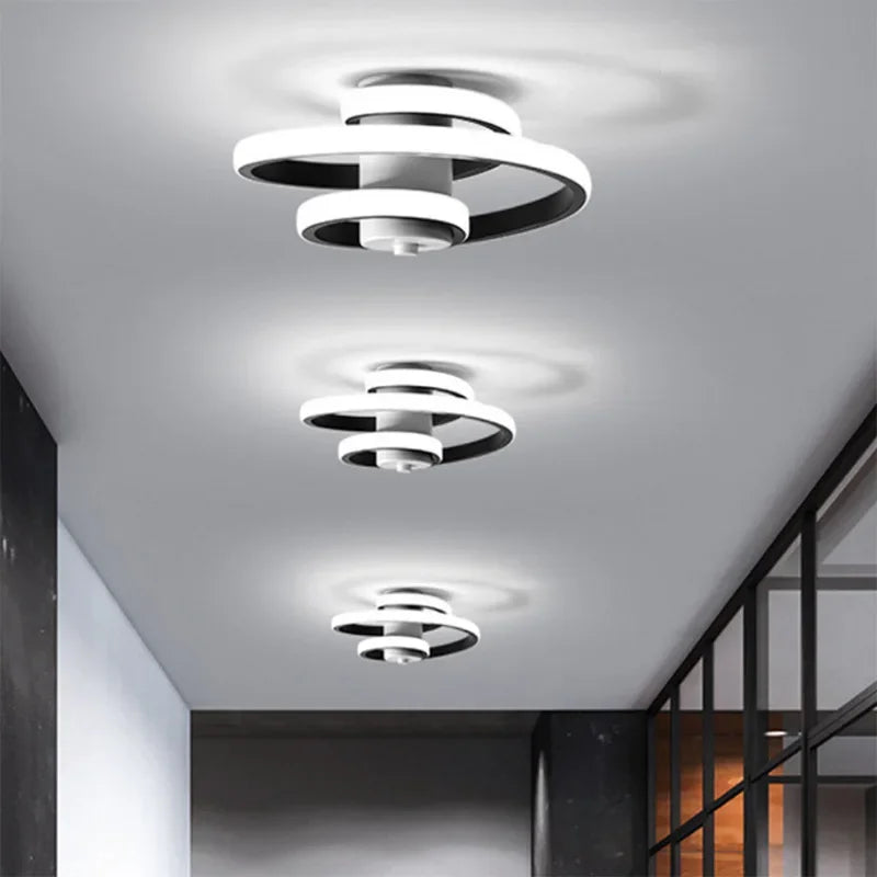 Plafonnier à led moderne pour éclairage intérieur design nordique Solange Voile - Esprit Épuré & Harmonie Intérieure