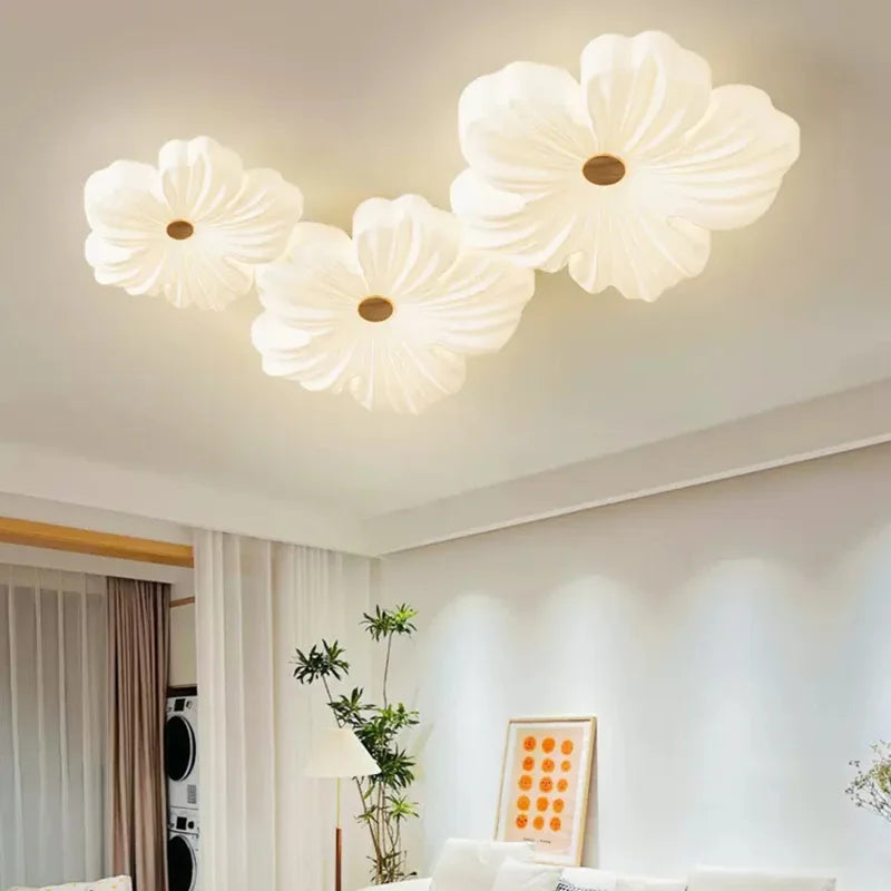 Plafonnier moderne à leds en forme de fleur pour décoration intérieure Adélie Souffle - Une Note Actuelle dans le Décor
