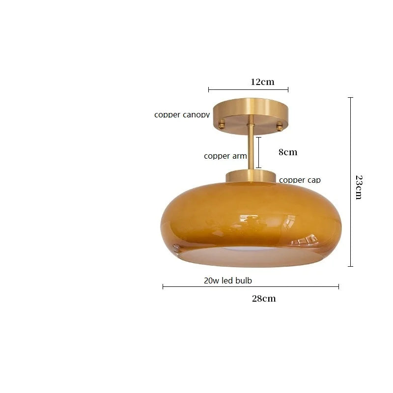 Plafonnier — Moderne nordique en verre LED iwhd