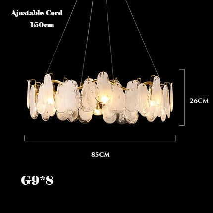 Lustre — Suspendu en verre design nuage créatif moderne