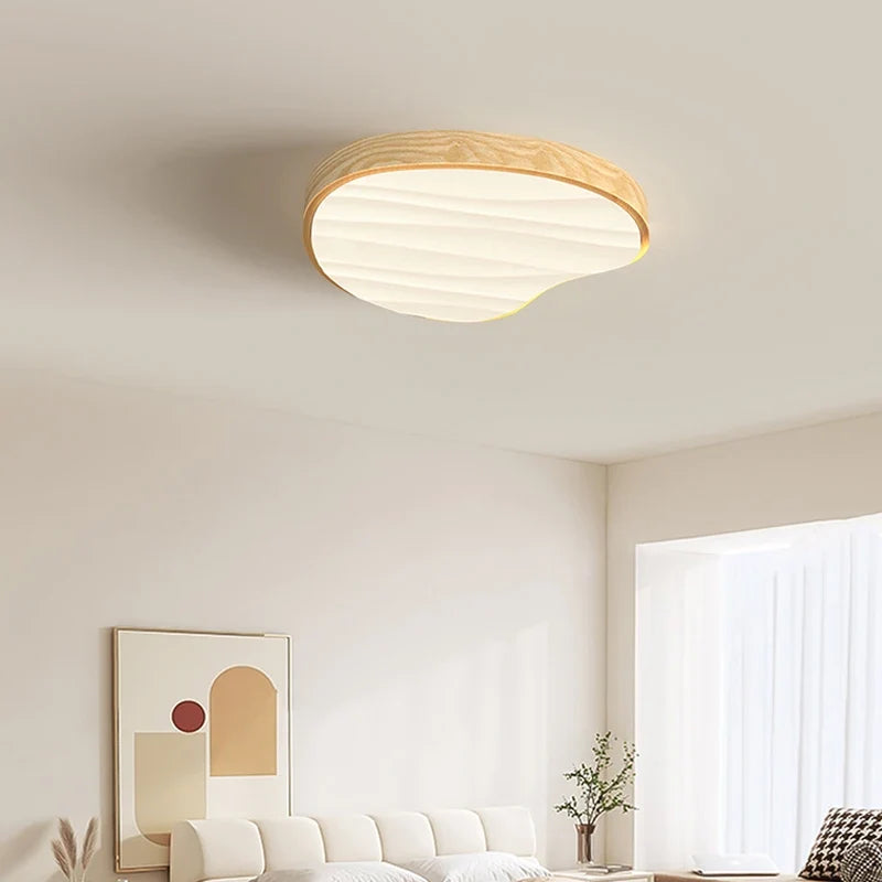 Plafonnier Led lumières pour chambre salon cuisine éclairage intérieur lumières Lampara Techo décor à la maison lampes intelligentes Élisa Épurelle en Bois - Esprit Naturel & Décor Chaleureux