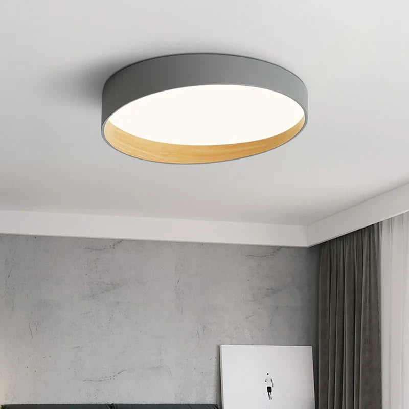 Plafonnier minimalistes modernes grain de bois créatifs Aveline Résonance - Le Charme du Bois au Quotidien