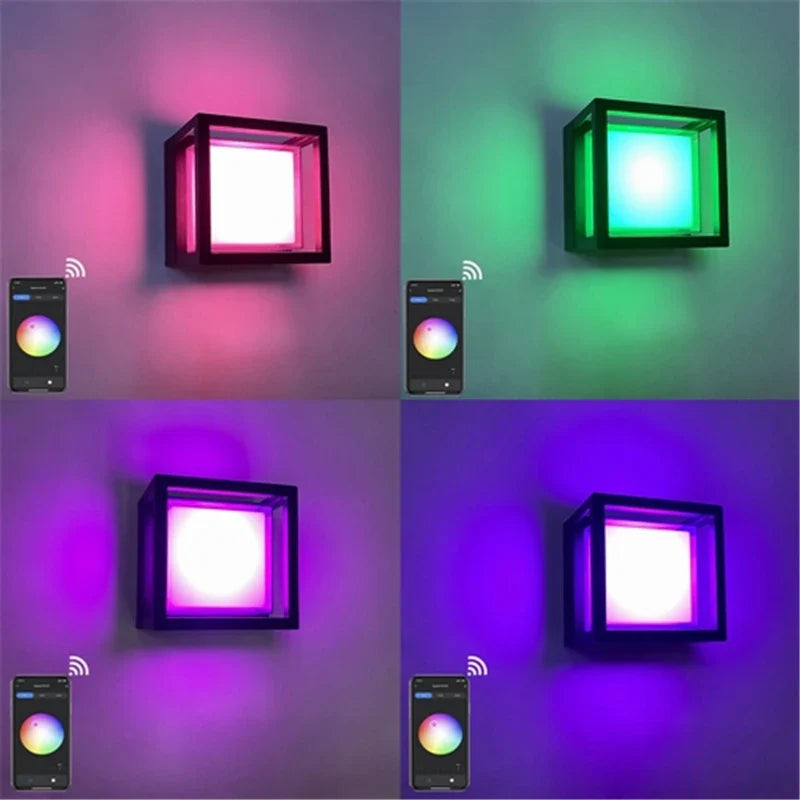 Applique murale — LED intelligente extérieure connectée étanche pour jardin