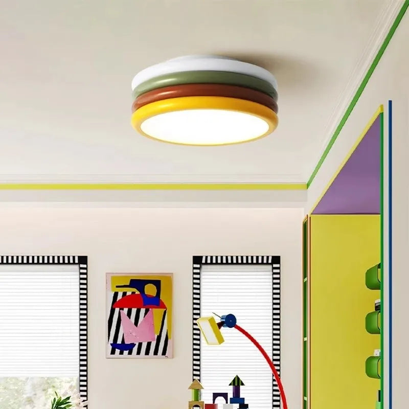 Plafonnier — LED pour enfant protection des yeux éclairage multicolore