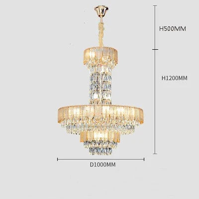 Lustre — En cristal de luxe pour hôtel et villa