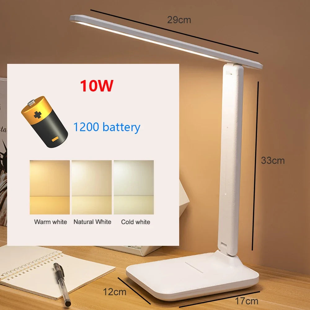 lampe de bureau led tactile usb avec protection des yeux