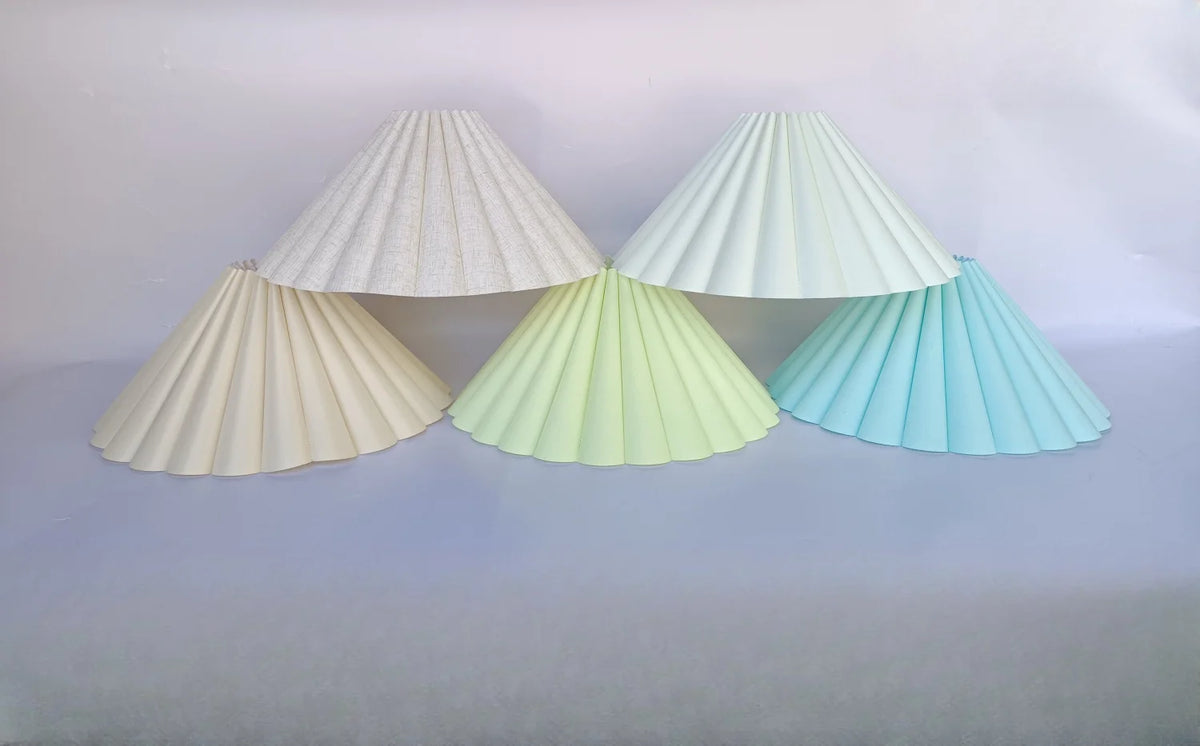 Abat-jour pétales démontable en tissu pour lampe à poser et lampadaire E26 E27 – Pétalys