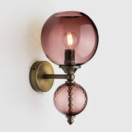 Applique murale en verre coloré moderne pour intérieur créatif Béatrice Éclaircie - Une Présence de Verre Élégante