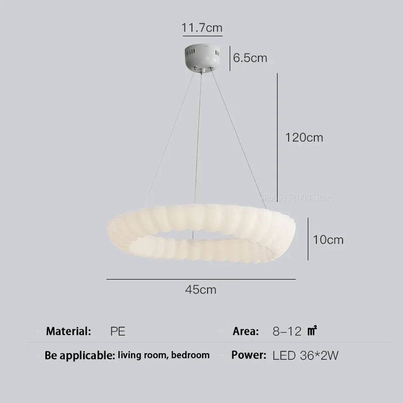 Lustre — Nuage moderne LED design anneau nordique éclairage lustre