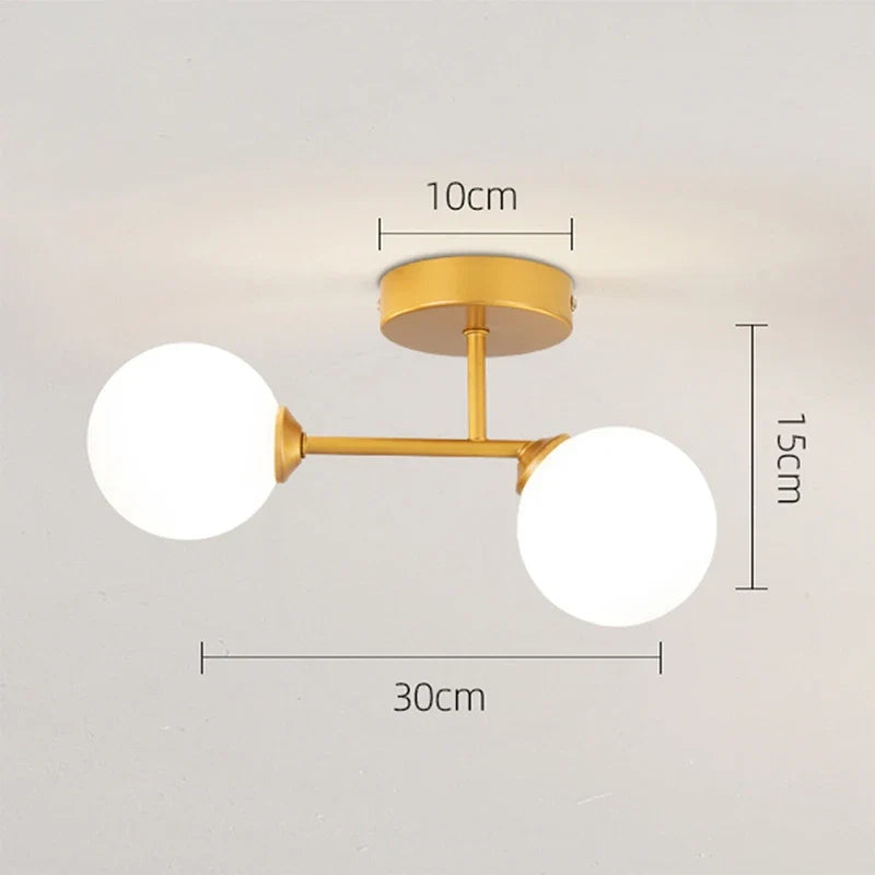 Plafonnier — LED plafonnier décor intérieur chambre salon couloir boule nordique