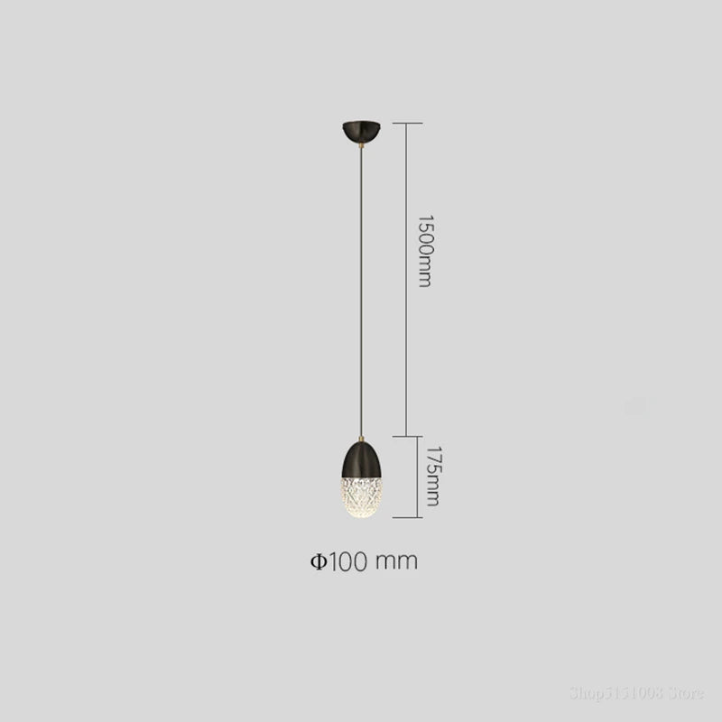 lampe de chevet nordique moderne led pour restaurant et bar