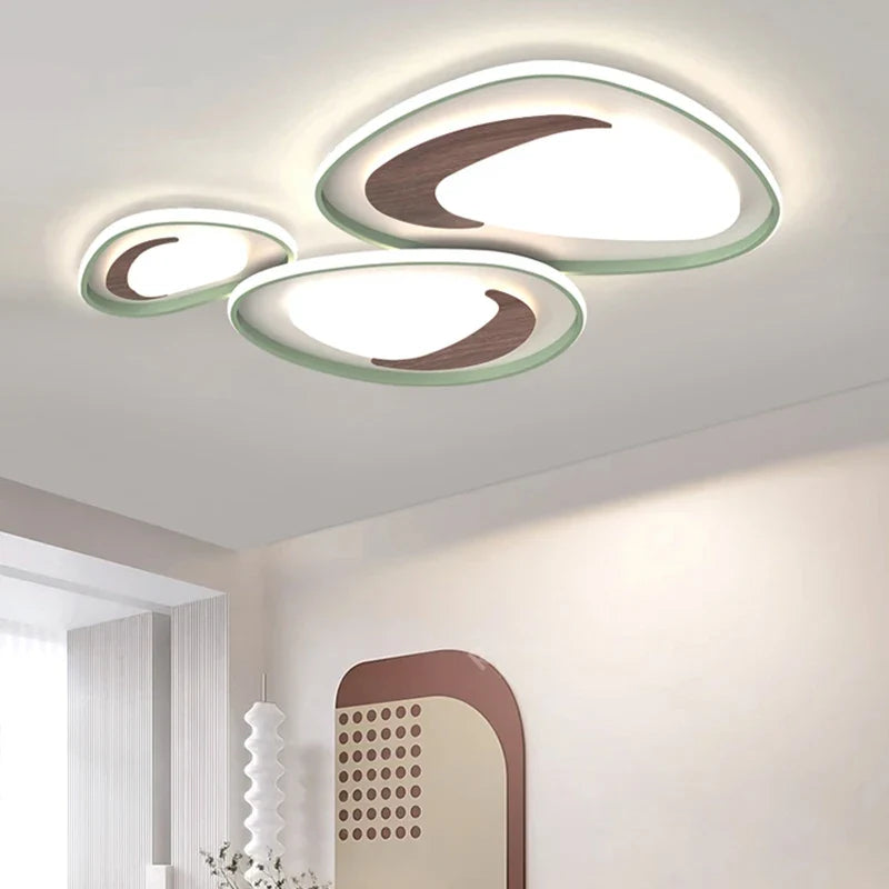 Lustre — Nordique en bois pour éclairage intérieur lampara techo