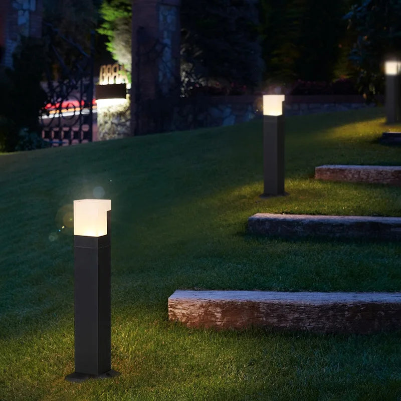 lampe extérieure moderne imperméable pour jardin et chemin