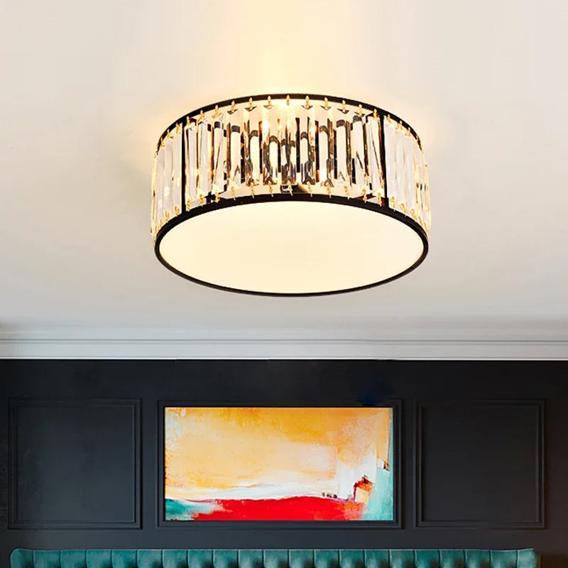 Plafonnier led en cristal décoration intérieure moderne pour votre espace Eugène Poème - Jeux de Reflets & Présence Raffinée