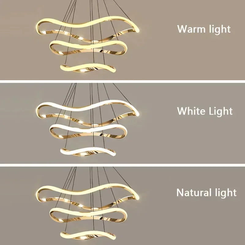 Lustre — LED nordique suspendu décorations de luxe pour maison