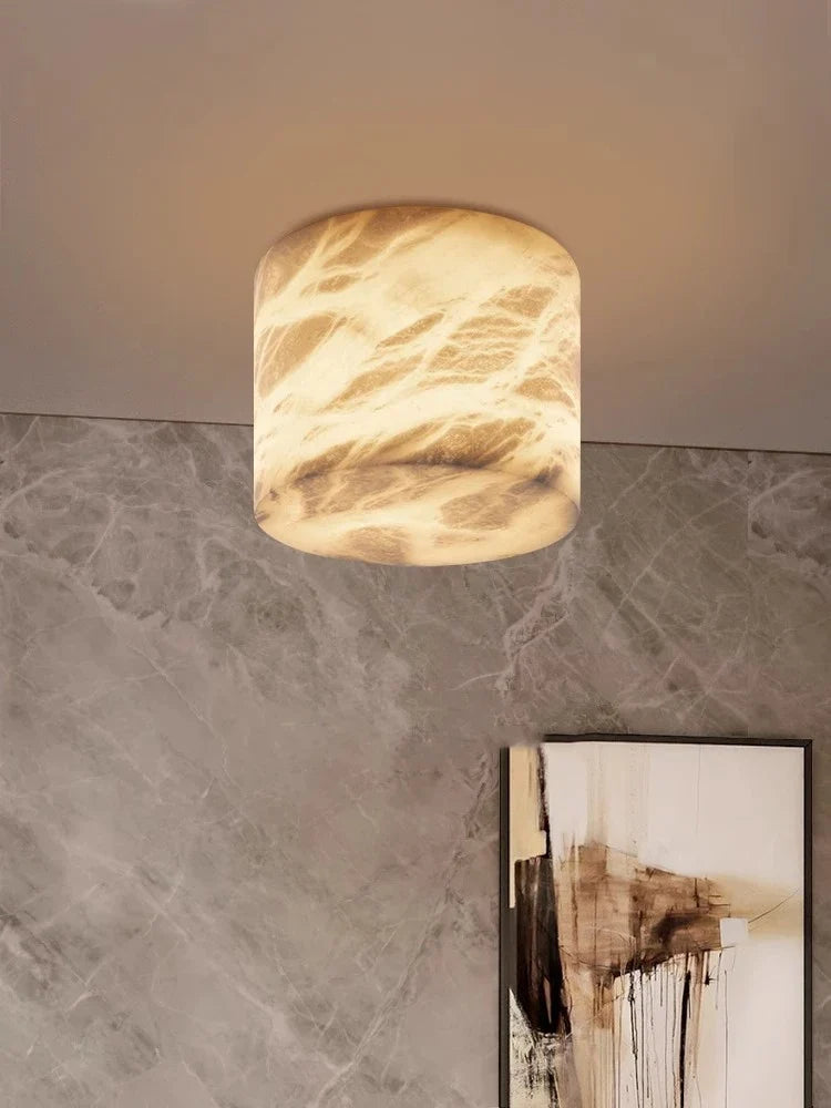 Plafonnier — Petit plafonnier LED en marbre espagnol