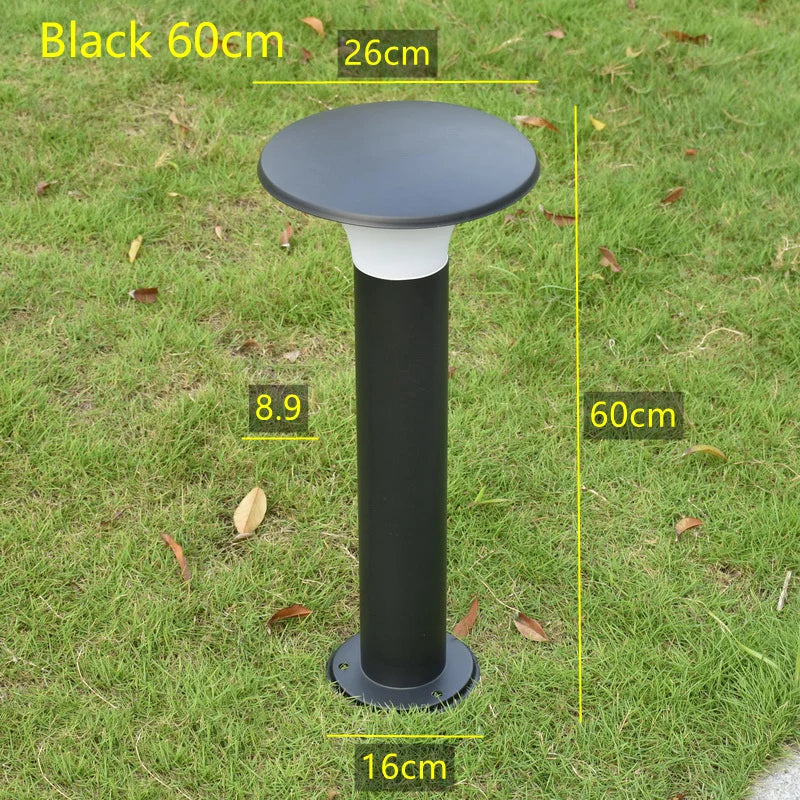 lampe de jardin à led en acier inoxydable design extérieur étanche