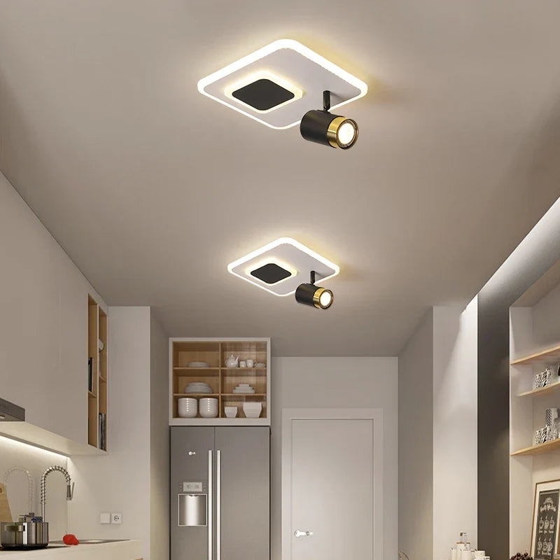 Spot led monté en surface pour allée et porche Pia Orée en Aluminium - Lignes Dessinées & Décor Raffiné
