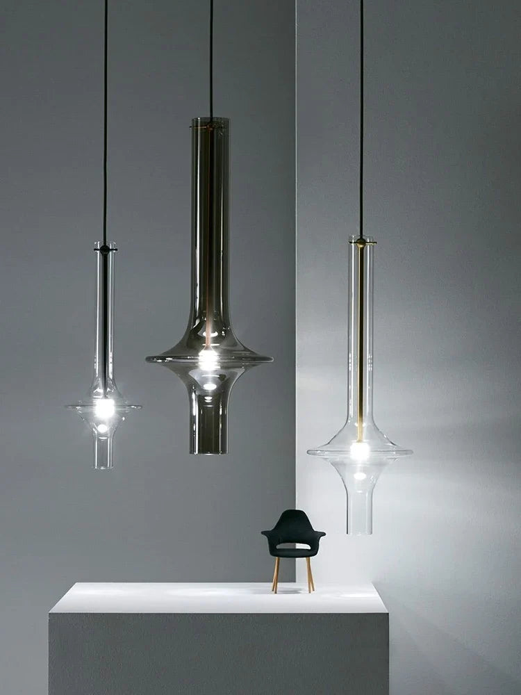 Lustre — Design italien en verre et bambou pour restaurants et boutiques