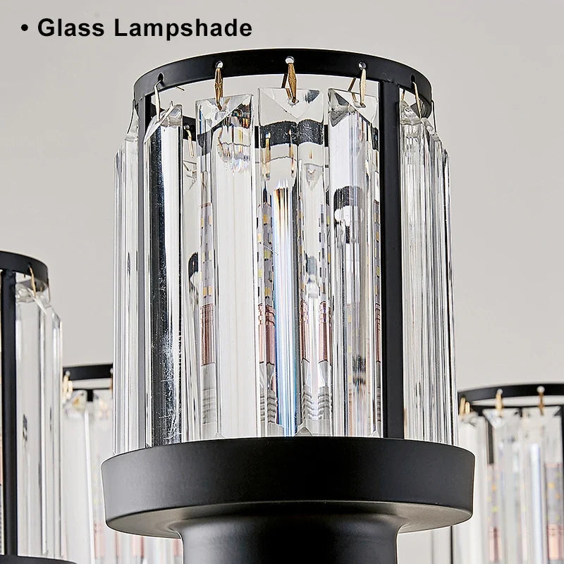 Lustre — En cristal rétro américain design chic pour décoration intérieure