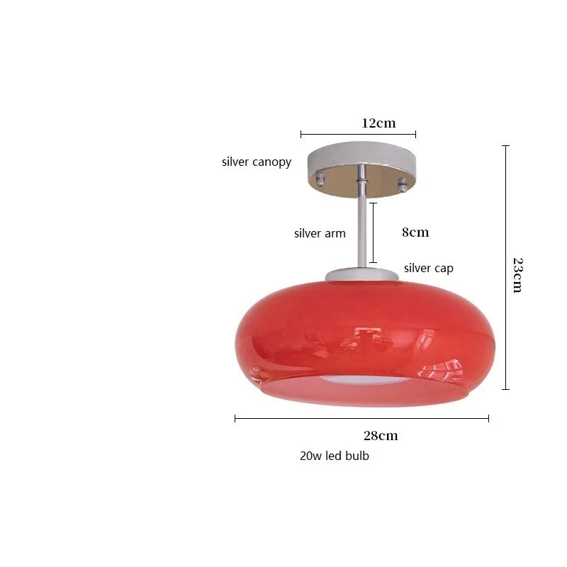 Plafonnier — Moderne nordique en verre LED iwhd