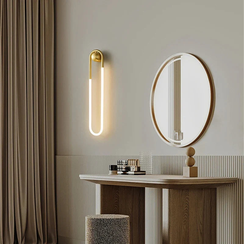 Applique murale — LED moderne forme ellipse pour décoration intérieure